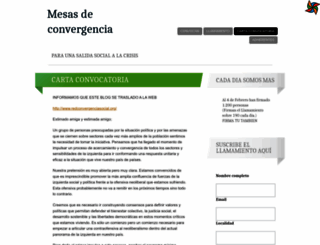 mesasdeconvergencia.wordpress.com screenshot