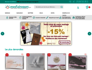 mesfairepart.com screenshot