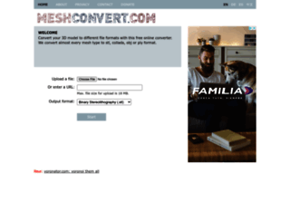 meshconvert.com screenshot