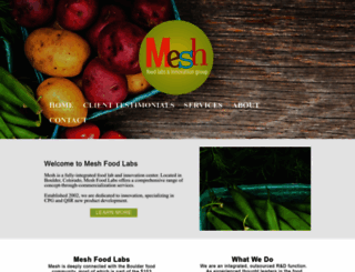 meshfoodlabs.com screenshot