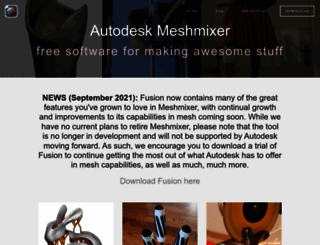 meshmixer.com screenshot