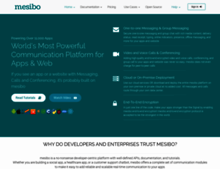 mesibo.com screenshot