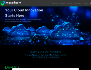 mesoform.com screenshot