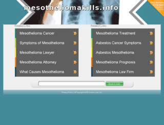 mesotheliomakills.info screenshot