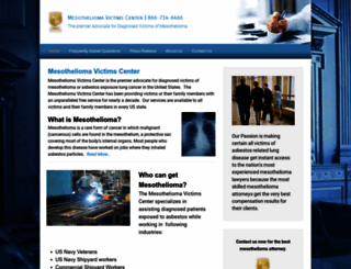 mesotheliomavictimscenter.com screenshot