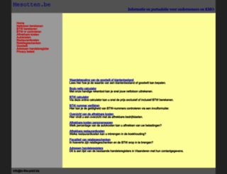 mesotten.be screenshot