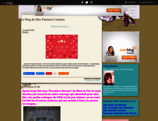 mespassionscroisees.over-blog.com screenshot