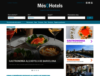 mesqhotels.cat screenshot