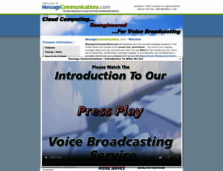 messagecommunications.com screenshot
