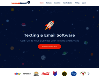 messagelaunch.com screenshot