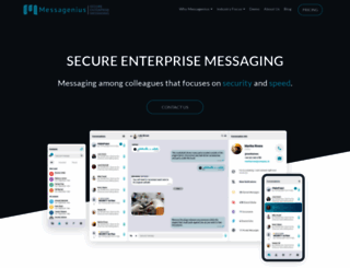 messagenius.com screenshot