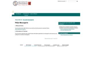 messagerie.univ-tlse3.fr screenshot