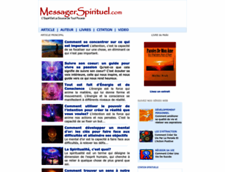 messagerspirituel.com screenshot