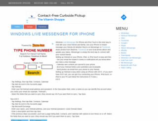 messengeriphone.com screenshot