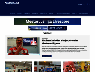 mestaruusliiga.fi screenshot