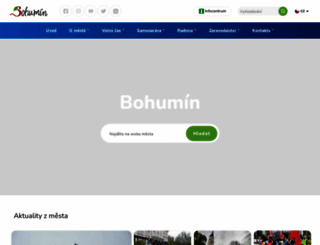 mesto-bohumin.cz screenshot