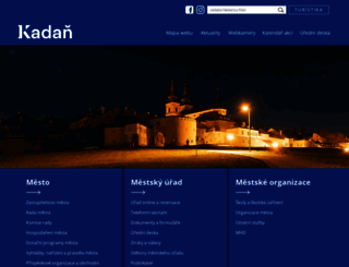 mesto-kadan.cz screenshot