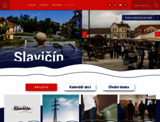 mesto-slavicin.cz screenshot