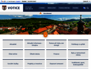 mesto-votice.cz screenshot