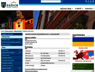 mestosusice.cz screenshot