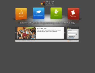 met.guc.edu.eg screenshot