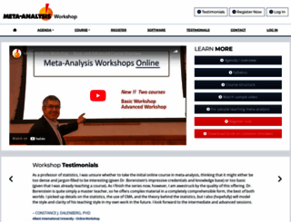 meta-analysis-workshops.com screenshot