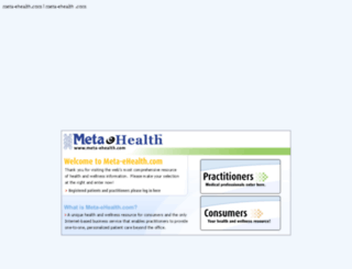 meta-ehealth.com screenshot
