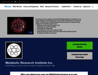 metabolic-institute.com screenshot
