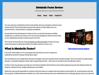 metabolicfactorreview.com screenshot