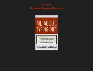 metabolictypingdiet.com screenshot