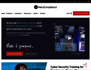metacompliance.com screenshot