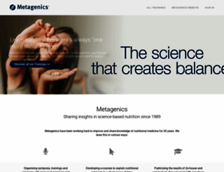 metagenicsacademy.eu screenshot