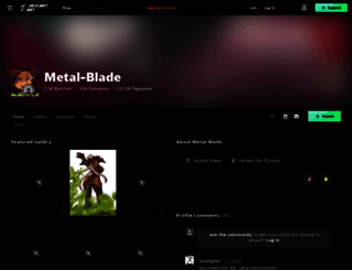 metal-blade.deviantart.com screenshot