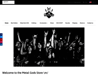 metal-gods.myshopify.com screenshot