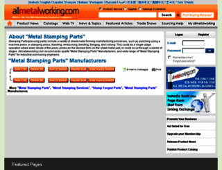 metal-stamping-parts.allmetalworking.com screenshot