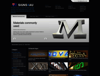metal.signs4au.com screenshot
