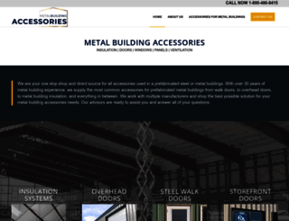 metalbuildingaccessories.com screenshot