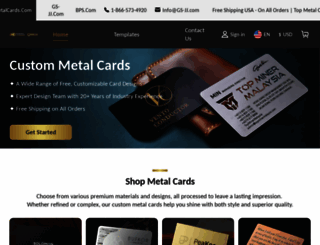metalcards.com screenshot