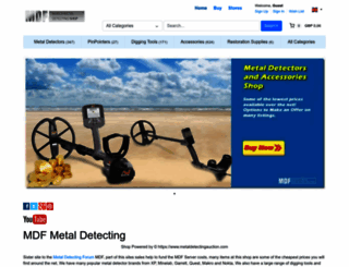 metaldetectingauction.com screenshot