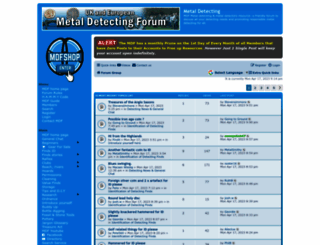 metaldetectingforum.co.uk screenshot
