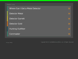 metaldetectoroutfitters.com screenshot