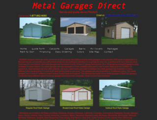 metalgaragesdirect.com screenshot