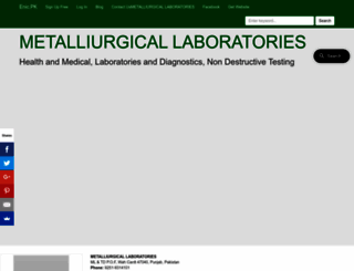 metalliurgicallaboratories.enic.pk screenshot