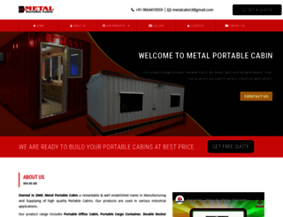 metalportablecabin.in screenshot