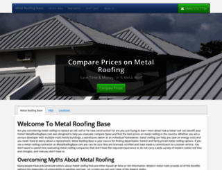 metalroofingbase.com screenshot