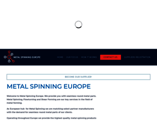 metalspinning-europe.com screenshot