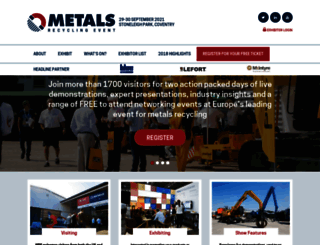 metalsrecyclingevent.com screenshot