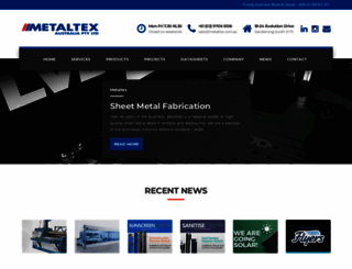 metaltex.com.au screenshot
