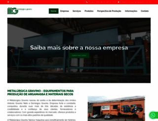 metalurgicagravino.com.br screenshot
