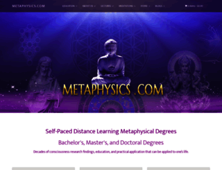 metaphysics.com screenshot